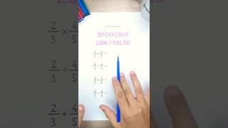  Macetes de Operações com Frações: RÁPIDO e FÁCIL  | Matemática #matemática #educa #youtubeedu