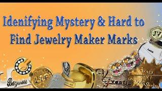 Identifying Mystery Jewelry Maker Marks