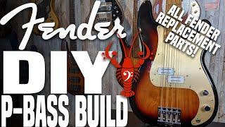Let's BUILD a FENDER Precision Bass! DIY Fender replacement parts build! - LowEndLobster Builds