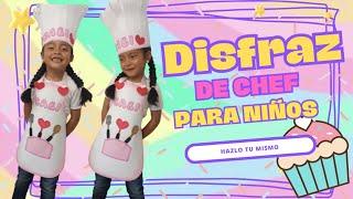  Como hacer un DISFRAZ de COCINERO ‍ - Hola Paola