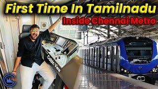 First Time Inside Chennai Metro Cabin Train RideTrain Review in Tamil - Tuberbassss