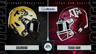 Colorado vs Texas A&M (Colorado vs The SEC) | College Football 25 | Full Game PS5 Simulation