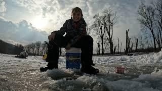 Ice fishing December 2024 SW Wisconsin.