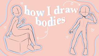 How i Draw [female] Bodies // anatomy tips
