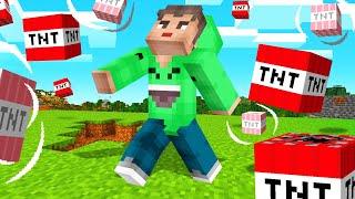 MINECRAFT But RAIN = TNT! (Dangerous)