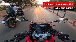 My 2024 Himalayan 450 exchanged with a Honda CBR 650R? Ft @StreetBurner