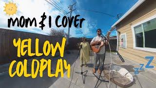 Mom & I Cover Yellow - Coldplay (she's a Classical Indian Singer ️) #yellow #coldplay #spring