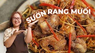 Cách làm SƯỜN RANG MUỐI ngon mềm tại nhà | Cook béo