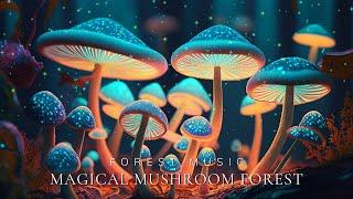 Magical Mushroom forest Healing Nature Sounds, Magical Flute | Sleep, Healing, Relax