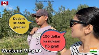 Inflatable Boat ne almost dooba dia | Weekend vlog 4 | Indian couple in Canada | Edmonton, Alberta