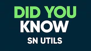 SN Utils with Arnoud Kooi - Did You Know