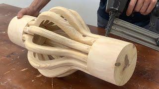 Skillful Carpentry Techniques Of Vietnamese Carpenters - Unique Design Ideas Very Fancy Round table