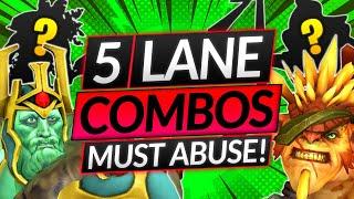 5 OP HERO COMBOS that NEVER LOSE LANE - Abuse in Ranked! - Dota 2 Guide