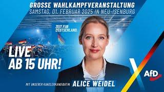 Live: Mega-Veranstaltung mit Alice Weidel in Neu-Isenburg! - AfD