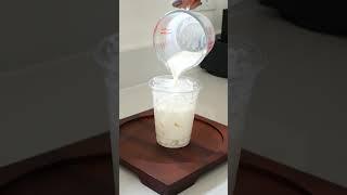 HOW TO SERVE ICED LATTE #icedcoffee #coffeeathome