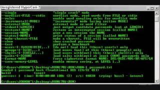 John The Ripper, Cracking Passwords.