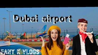 Travel to Dubai international airport, fany k vlogs