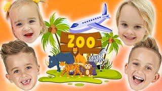 Влад и Ники - Семейные поездки в зоопарк и парк развлечений для детей