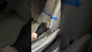 HOW TO clean your leather seat #mitza #autodetailing #leather