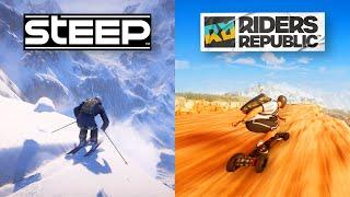 Is STEEP Better Than RIDERS REPUBLIC ?!  | Gameplay Comparison