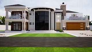 5 Bedroom Double Storey | Double Storey design | Hip roof double storey