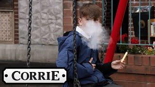 Liam Has An Asthma Attack After Trying A Vape | Coronation Street