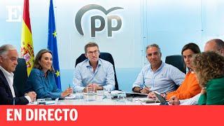 DIRECTO | Alberto Núñez Feijóo preside la reunión de la Junta Directiva Nacional del PP | EL PAÍS