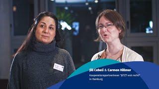 DRANBLEIBEN! Interview Jill Cebeli & Carmen Hillmer - aej-Migrationsfachtagung 2019