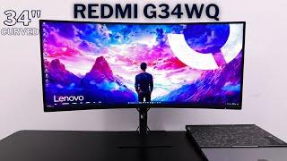 Redmi G34WQ Monitor Unboxing and  Review