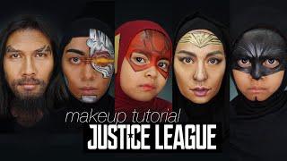 Justice League Makeup dan face Painting Tutorial | Collabs makeup ama Suami dan Anak