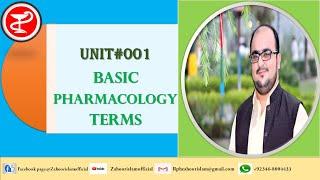 BASICS OF PHARMACOLOGY AND THERAPEUTICS 002