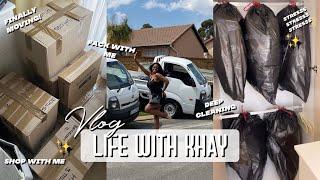 VLOG: MOVE WITH ME! | PACKING, LEAVING HOME + DEEP CLEAN WITH ME