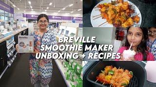 smothie maker unboxing & review, grimace shake, smoothie bowl and chicken tikka skewers recipe 