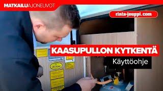 Kaasupullon kytkentä | KÄYTTÖOHJE