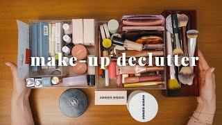 Decluttering my ENTIRE makeup collection | declutter & organize with me