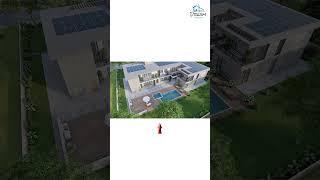 3d exterior rendering of modern house #shortsyoutube