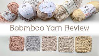 Bamboo Yarn Review - honest review of 10 different bamboo yarns for crochet