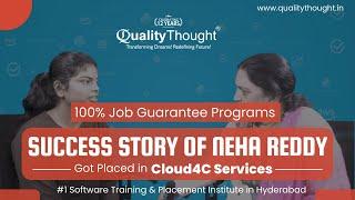 Success Story of Neha Reddy at Quality Thought | Real-Time Projects Training with 100% Job Guarantee