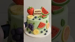 ASMR Slice Fruit Explosion Cake! 