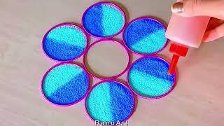 Festival Easy Rangoli|Simple Rangoli| Rangoli designs| Relaxing Video| Rangoli colors|Ranu Art