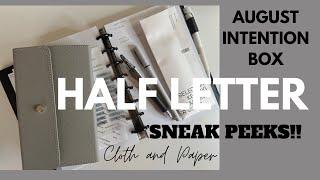 August  Intention Box | Sneak Peeks | Cloth and Paper