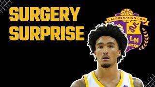 Breaking: Back Surgery For Lakers Guard