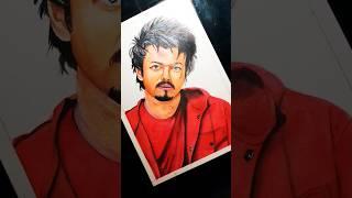 Thalapathy വിജയ്  Jeevan  GOAT #drawing #art #viralvideo  #thalapathy #goatmovie #jeevan #shorts