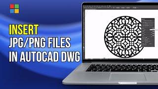 Insert JPG/PNG in AutoCAD DWG (editable) | AutoCAD Tutorial