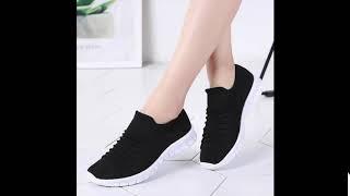 Flats Shoes Summer Breathable Flying Weaving Slip On Creepers Sneakers