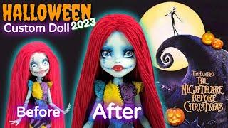 Sally from The Nightmare Before Christmas #ReCustomize #GlowUp | Halloween Custom Doll 2023