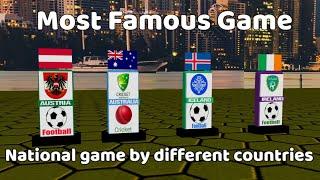 National Game By Different Countries | Comparsion | 3D Animation | Sports