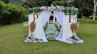 Intimate Garden Wedding ceremony Decoration