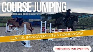 BACK OUT COURSE JUMPING | Illness & Getting that Jumping Canter