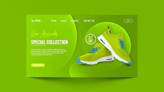 How To Make Shoes Web Banner Design | Photoshop Tutorial